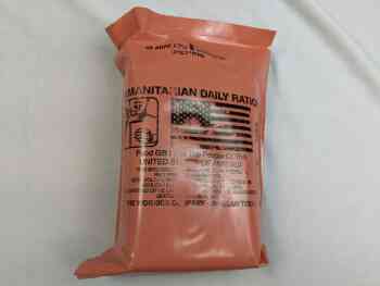 Open Humanitarian Daily Ration 24HR Salmon Bag Menu 1 Open Humanitarian Daily Ration 24HR Salmon Bag Menu 1