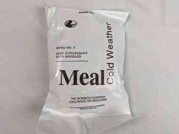 Meal Cold Weather Menu 2 - Beef Stroganoff With Noodles Meal Cold Weather Menu 2 - Beef Stroganoff With Noodles
