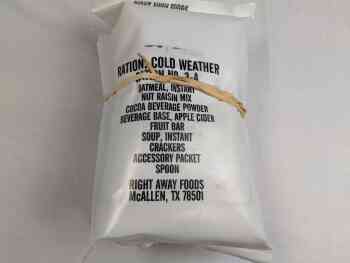 Ration, Cold Weather 24HR - Menu 3 A/B - Rice And Chicken Ration, Cold Weather 24HR - Menu 3 A/B - Rice And Chicken