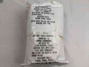 Ration, Cold Weather 24HR - Menu 1 A/B - Chicken Stew Ration, Cold Weather 24HR - Menu 1 A/B - Chicken Stew