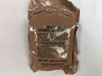 Food Packet, Long Range Patrol Freeze Dried Beef Stew Meal Food Packet, Long Range Patrol Freeze Dried Beef Stew Meal