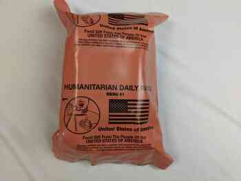 Humanitarian Daily Ration 24HR Salmon Bag - Menu 1 Humanitarian Daily Ration 24HR Salmon Bag - Menu 1