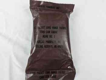 Food Packet, Long Range Patrol Menu 2 - Chili Con Carne Food Packet, Long Range Patrol Menu 2 - Chili Con Carne