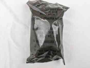 Food Packet, Long Range Patrol Menu 4 - Beef With Rice Food Packet, Long Range Patrol Menu 4 - Beef With Rice