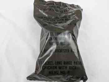 Food Packet, Long Range Patrol Menu 8 - Chicken With Rice Food Packet, Long Range Patrol Menu 8 - Chicken With Rice
