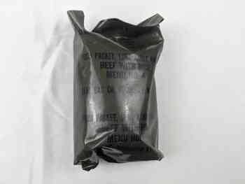 Green Bag Food Packet, Long Range Patrol Menu 4 - Beef With Rice Green Bag Food Packet, Long Range Patrol Menu 4 - Beef With Rice