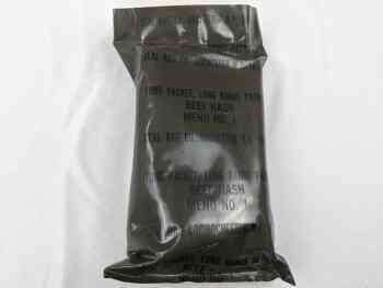 Green Bag Food Packet, Long Range Patrol Menu 1 - Beef Hash Green Bag Food Packet, Long Range Patrol Menu 1 - Beef Hash