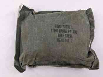Canvas Food Packet, Long Range Patrol Menu 7 - Beef Stew Canvas Food Packet, Long Range Patrol Menu 7 - Beef Stew