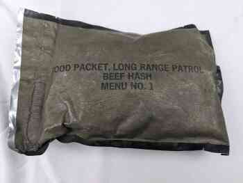 Canvas Food Packet, Long Range Patrol Menu 1 - Beef Hash Canvas Food Packet, Long Range Patrol Menu 1 - Beef Hash