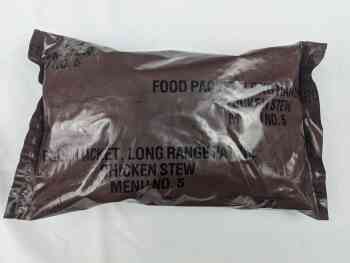 Brown Bag Food Packet, Long Range Patrol Menu 5 - Beef With Rice Brown Bag Food Packet, Long Range Patrol Menu 5 - Beef With Rice