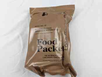 Food Packet, Long Range Patrol Menu 12 - Scrambled Eggs With Cheese, Western Style Food Packet, Long Range Patrol Menu 12 - Scrambled Eggs With Cheese, Western Style