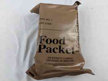 Food Packet, Long Range Patrol Menu 7 - Beef Stew Food Packet, Long Range Patrol Menu 7 - Beef Stew