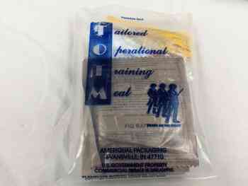 Tailored Operational Training Meal Tailored Operational Training Meal