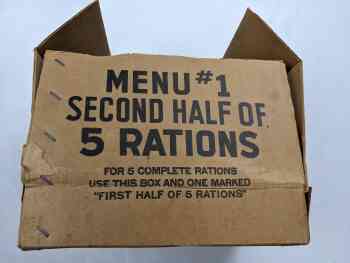 10-in-1 2nd Half of 5 Rations - Menu 1 10-in-1 2nd Half of 5 Rations - Menu 1
