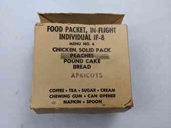 Food Packet, In Flight, Individual, IF-8, Menu 4 Food Packet, In Flight, Individual, IF-8, Menu 4