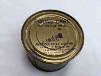 Can: Pound Cake (American Bread Company) Can: Pound Cake (American Bread Company)