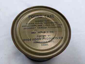 Can: Pound Cake (Otoe Foods Products) Can: Pound Cake (Otoe Foods Products)