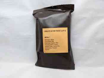 Longlife Ration Packet (LLRP) - Menu 1 - Chicken Stew Longlife Ration Packet (LLRP) - Menu 1 - Chicken Stew