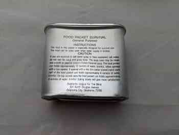 Food Packet, Survival, General Purpose (Silver) - 1990 Food Packet, Survival, General Purpose (Silver) - 1990