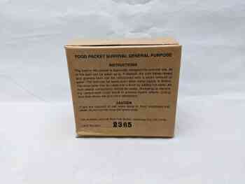 Food Packet, Survival, General Purpose (FPSGP) - 2002 - (empty) Food Packet, Survival, General Purpose (FPSGP) - 2002 - (empty)