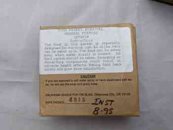 Food Packet, Survival, General Purpose, Interim - 1994 Food Packet, Survival, General Purpose, Interim - 1994