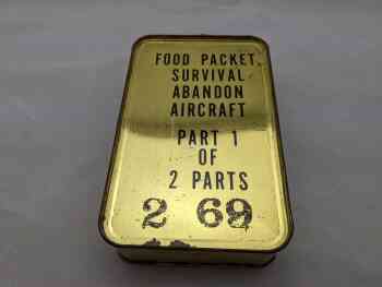 Food Packet, Survival, Abandon Aircraft Part 1 of 2 Parts Food Packet, Survival, Abandon Aircraft Part 1 of 2 Parts