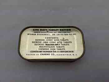 Life Raft Tablet Ration Life Raft Tablet Ration