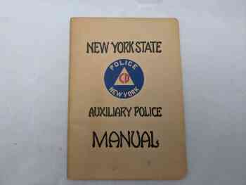 NY State Auxilliary Police Manual NY State Auxilliary Police Manual