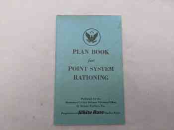 Plan Book for Point Rationing System Plan Book for Point Rationing System