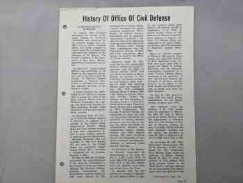 History of the Office of Civil Defense History of the Office of Civil Defense