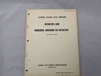 Ratiological Monitoring for Instructors Ratiological Monitoring for Instructors