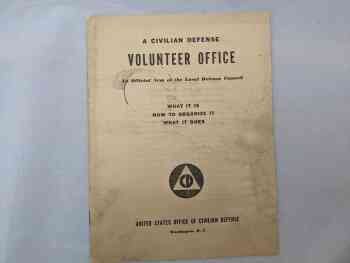 A Civilian Defense Volunteer Office A Civilian Defense Volunteer Office