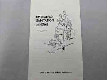 Emergency Sanitation at Home Emergency Sanitation at Home