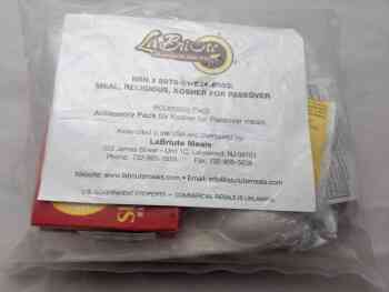 Meal, Religious, Kosher for Passover - Accessory/Snack Meal, Religious, Kosher for Passover - Accessory/Snack