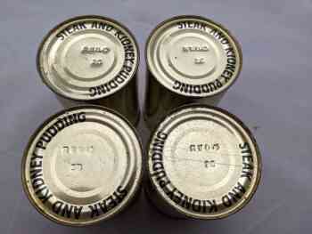 Steak and Kidney Pudding (x4) (10 Man Compo Ration Components) Steak and Kidney Pudding (x4) (10 Man Compo Ration Components)