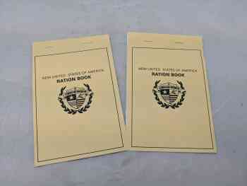 Film Prop From Falling Skies (2011) Ration Books (x2) Film Prop From Falling Skies (2011) Ration Books (x2)