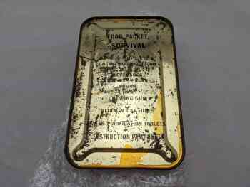 Food Packet, Survival, ST-4 (Upper Portion of Empty Can) Food Packet, Survival, ST-4 (Upper Portion of Empty Can)