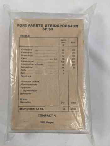 Norwegian Emergency Ration SP/63 Norwegian Emergency Ration SP/63