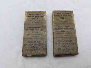 Fuel Tablet, Ration Heating, Size "A" - Wax C-Ration Bricks (x2) Fuel Tablet, Ration Heating, Size "A" - Wax C-Ration Bricks (x2)