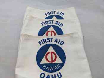 Civil Defense Arm Band First Aid x3 Hawaii Civil Defense Arm Band First Aid x3 Hawaii
