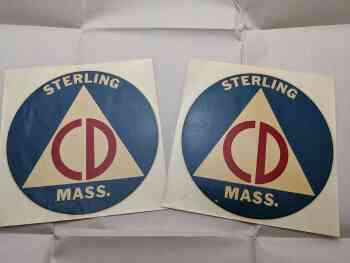 Set of Civil Defense Vehicle Stickers Set of Civil Defense Vehicle Stickers