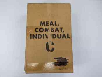 Meal, Combat, Individual, Case, 12 Meals, Vertical Text - Empty Meal, Combat, Individual, Case, 12 Meals, Vertical Text - Empty