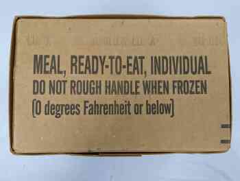 Meal, Ready To Eat, 12 Meals, Case A - Empty Meal, Ready To Eat, 12 Meals, Case A - Empty