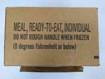 Meal, Ready To Eat, 12 Meals, Case A - Empty Meal, Ready To Eat, 12 Meals, Case A - Empty